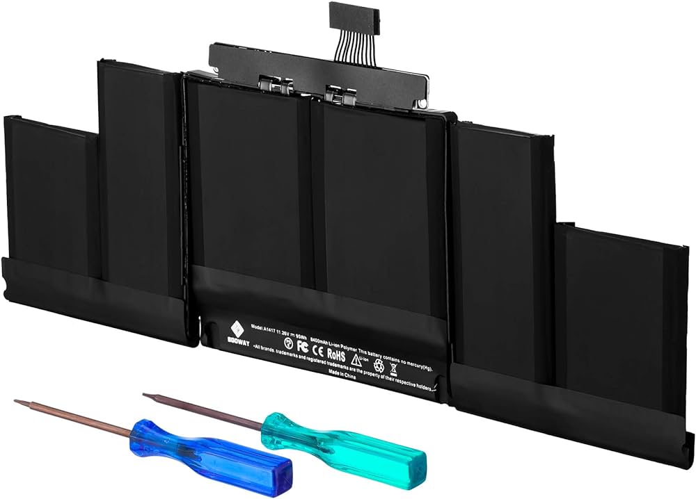 SLODA A1417 Batería para MacBook Pro 15 Retina A1398 (Mediados de 2012 SLODA A1417 Batería para MacBook Pro 15 Retina A1398 (Mediados de 2012