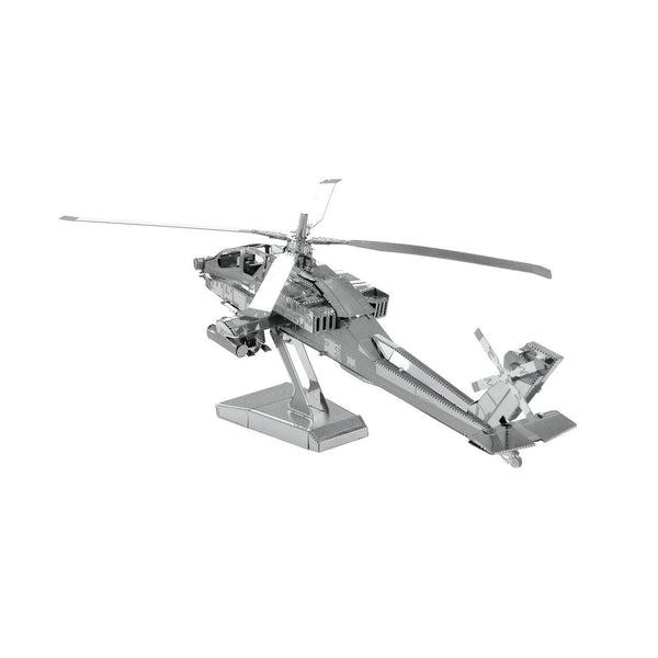 Metal Earth 3D Model Kit - AH-64 Apache Helicopter