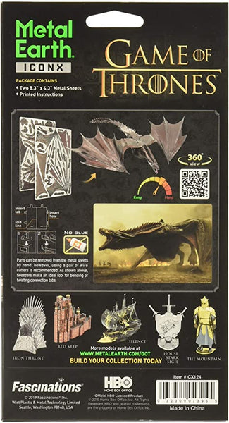 Metal Earth 3D Model Kit - Game of Thrones Drogon