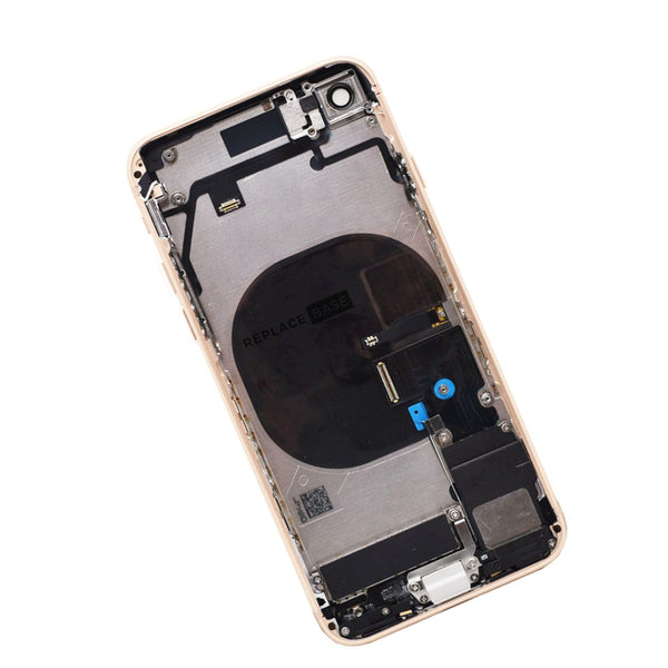 iPhone 8 Complete Fully Assembled Back Cover Housing with ALL Parts