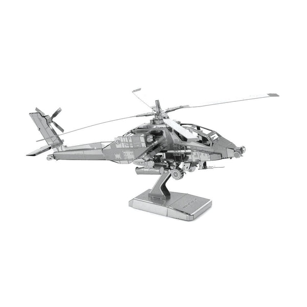 Metal Earth 3D Model Kit - AH-64 Apache Helicopter