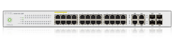 Zyxel 28 Port GbE Nebula Cloud PoE Switch NSW100