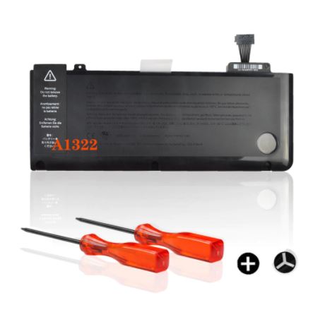 Batteria Per MacBook Pro 13" A1278 (2009-2012) - Sostituzione A1322, 10.95V 6000mAh, Include Cacciaviti