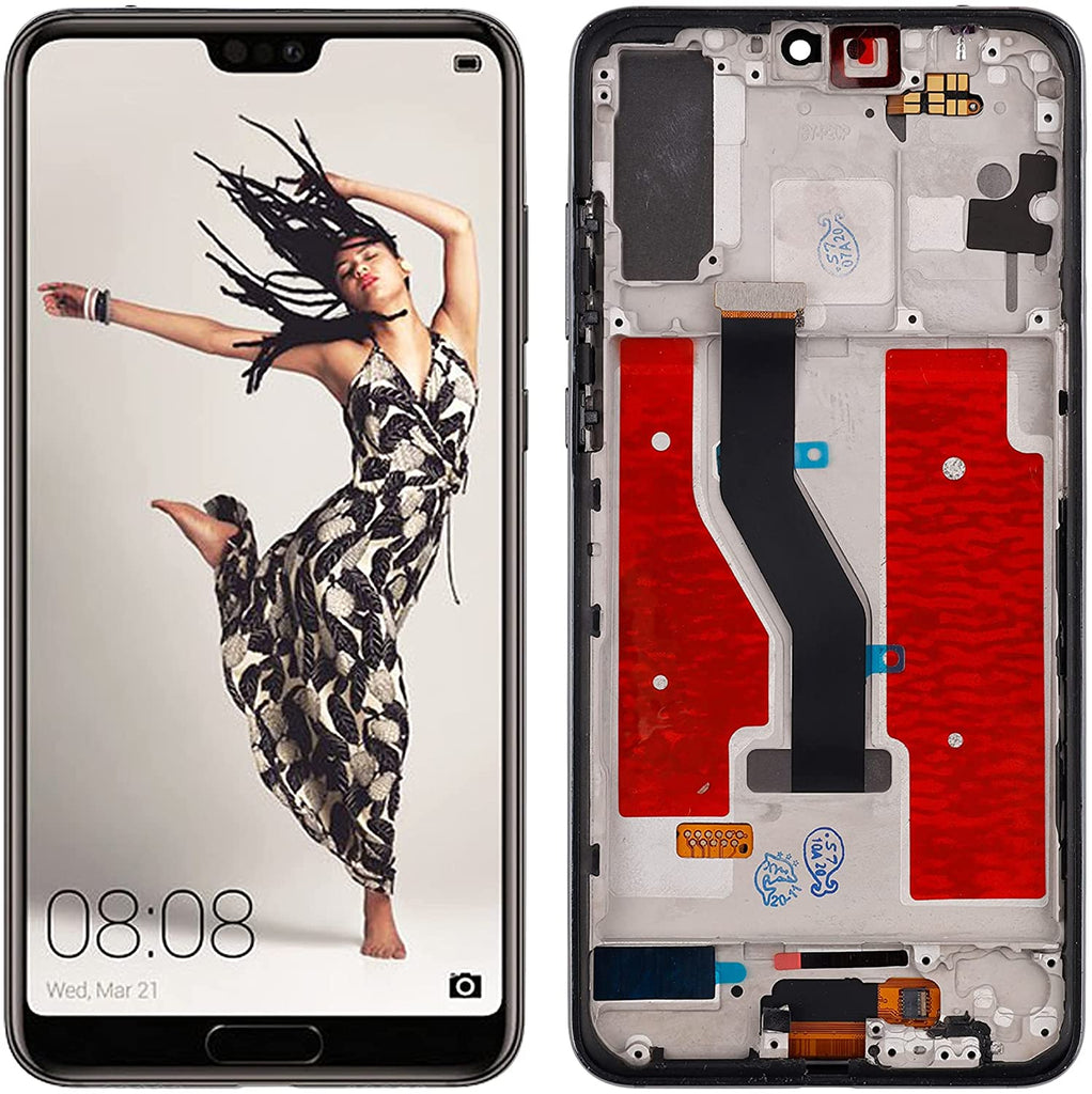 Huawei P20 Pro LCD Touch Screen Display – No Frame, Black, Replacement Digitizer